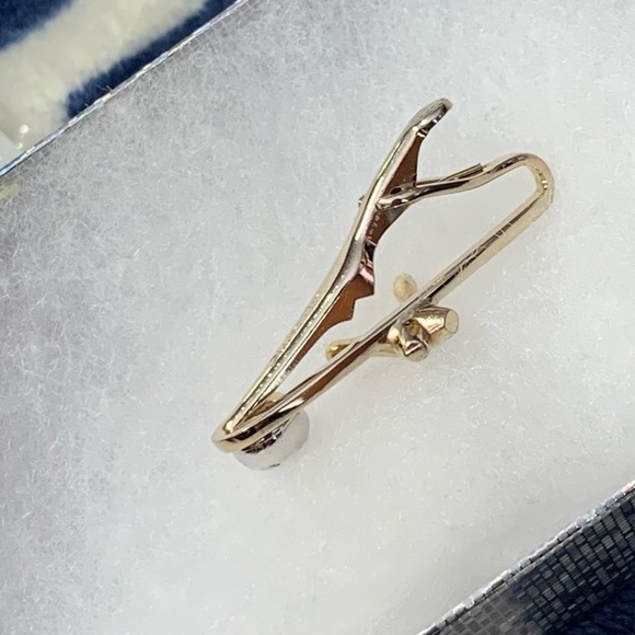 SWANK Vintage Gold Tone Bowling Tie Clip - Picture 5 of 8